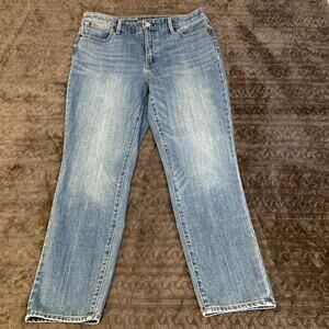 Talbots Women's Light Wash Flawless Slim Ankle Jeans Size 12